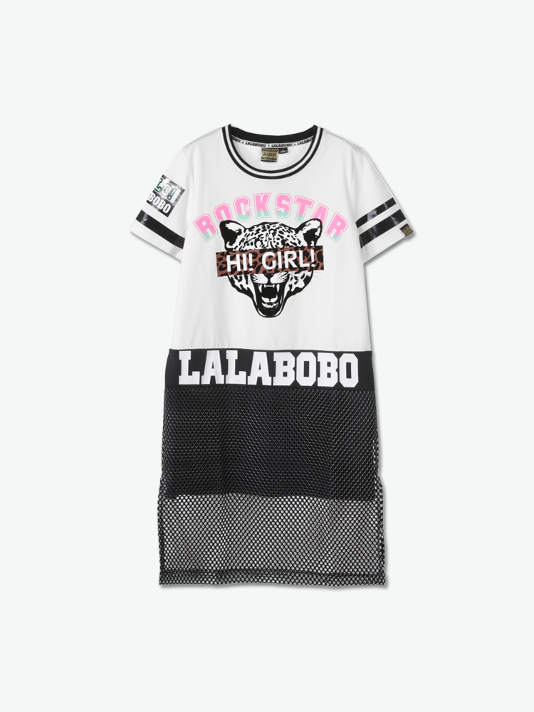lalabobo 连衣裙|lalabobo 豹子头拼接连衣裙 正品 |yoho!