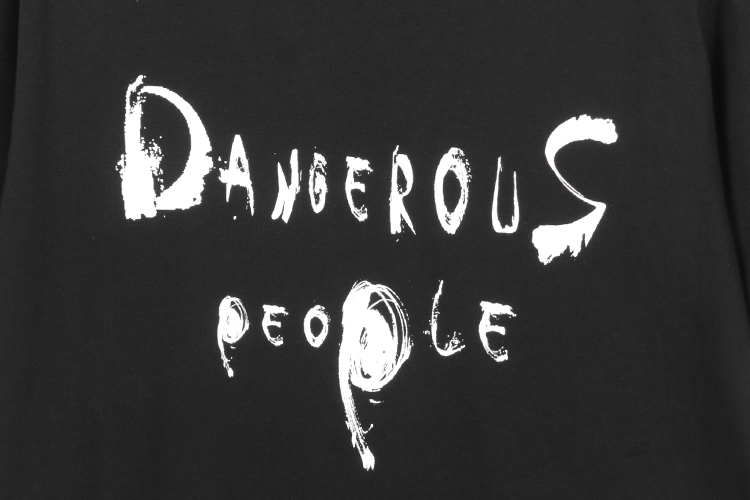 dangerous people t恤|dangerous people 黑色墨水文字logo纯棉休闲