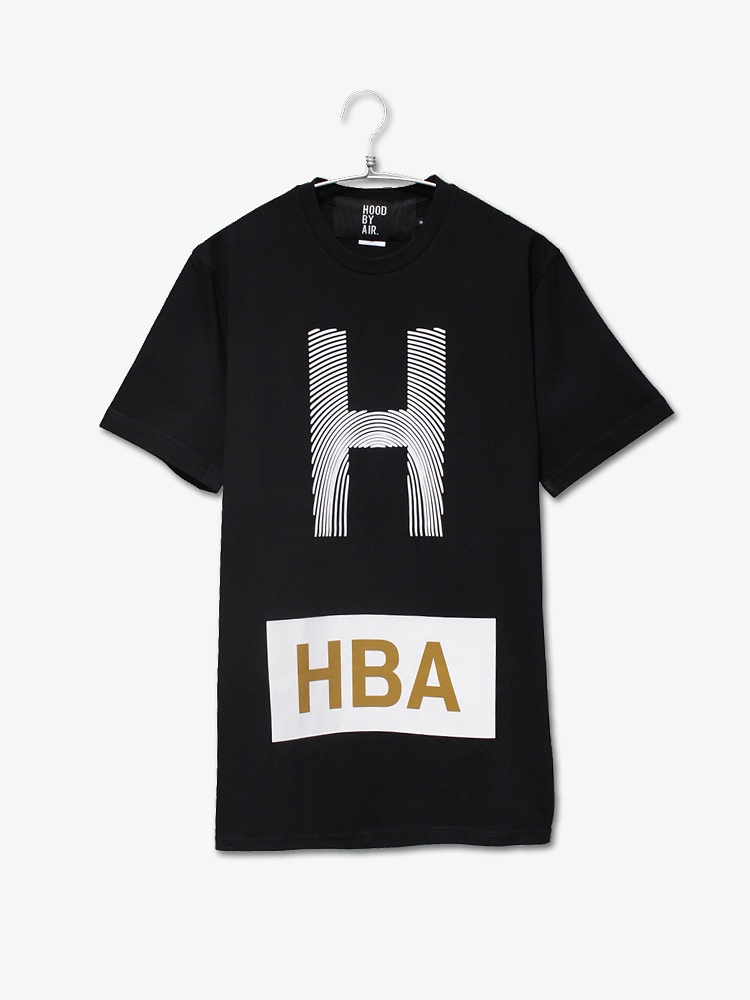 hood by air h logo ss tee