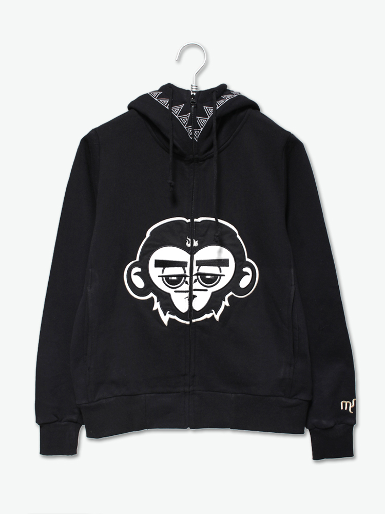 monkiestylemonkey头像连帽拉链卫衣