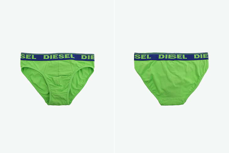 diesel 绿色经典内裤