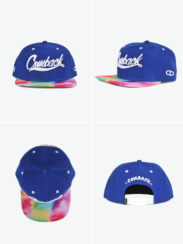 comback 手绘水彩棒球帽(蓝色)