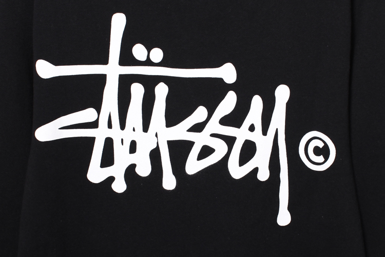 stussy basic logo crew 经典logo套头卫衣