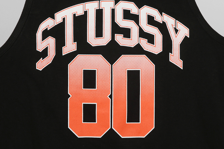 stussy stussy 80 tank 渐变数字印花背心